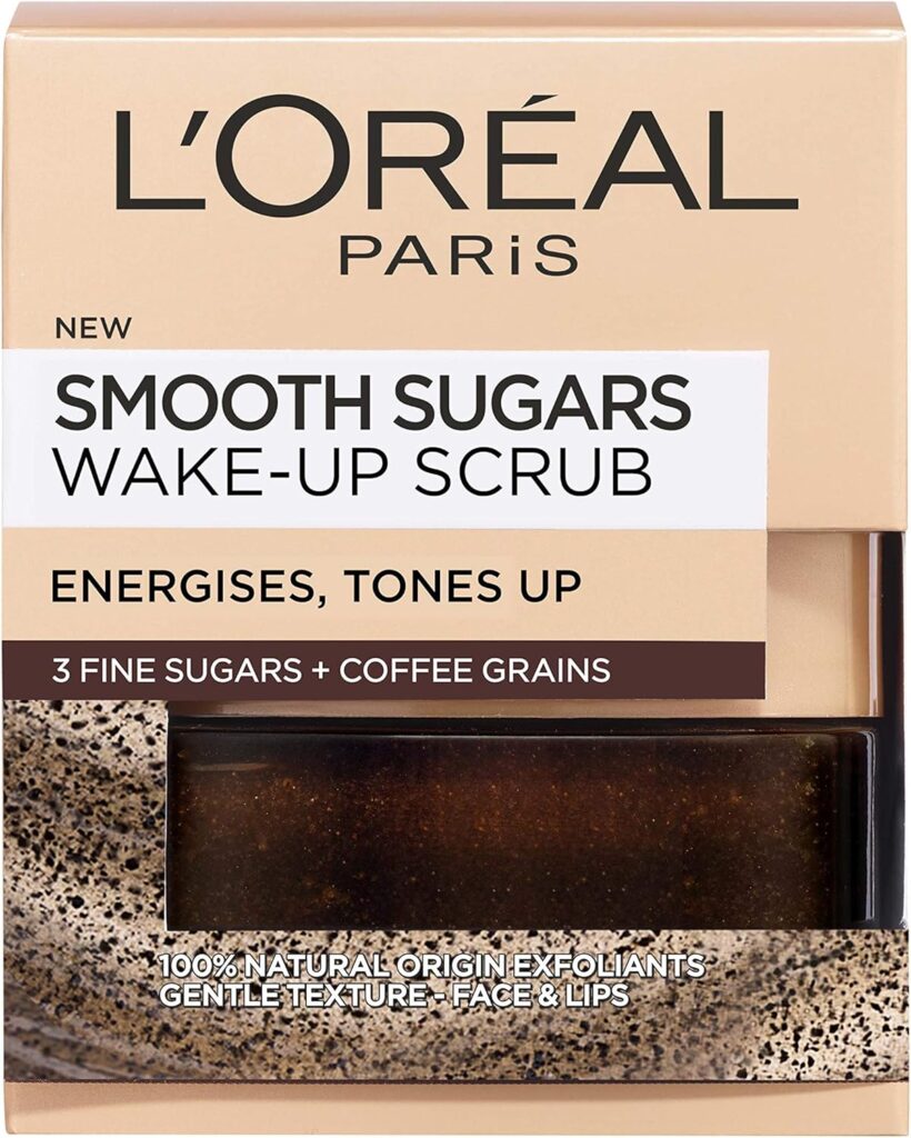 L'Oreal Paris Smooth Sugar Wake-Up Coffee Gommage visage et lèvres 50 ml