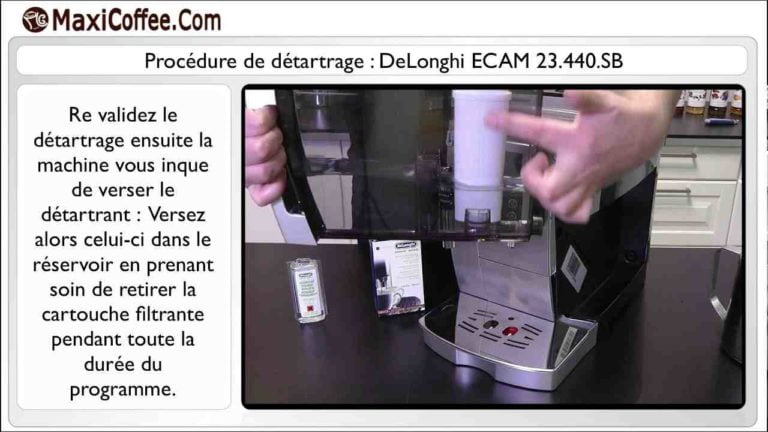 Comment éteindre Le Voyant Détartrage Delonghi Magnifica