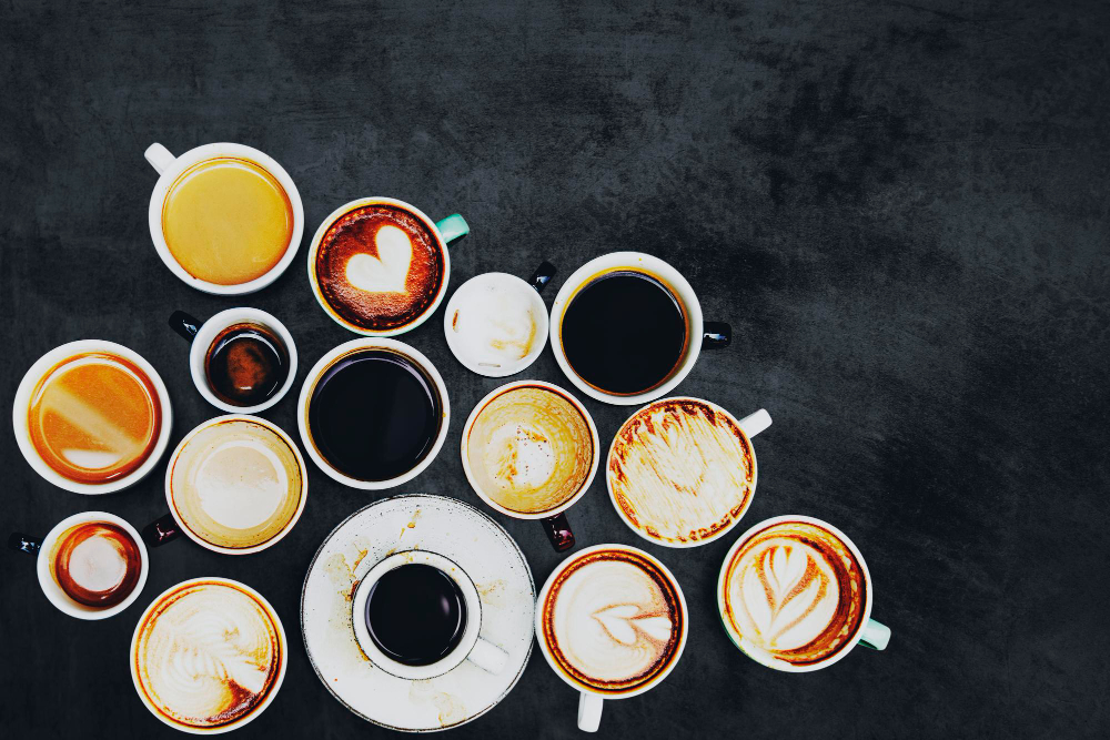 différentes variétés de café