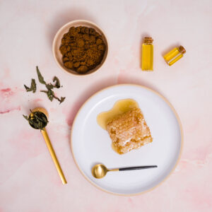 café + miel + Vaseline