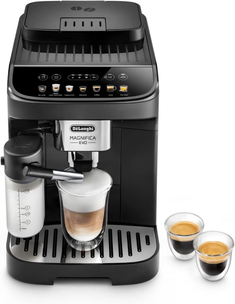De'Longhi Magnifica Evo, Machine à Café et Cappucino avec Broyeur à Grains, ECAM292.81.B